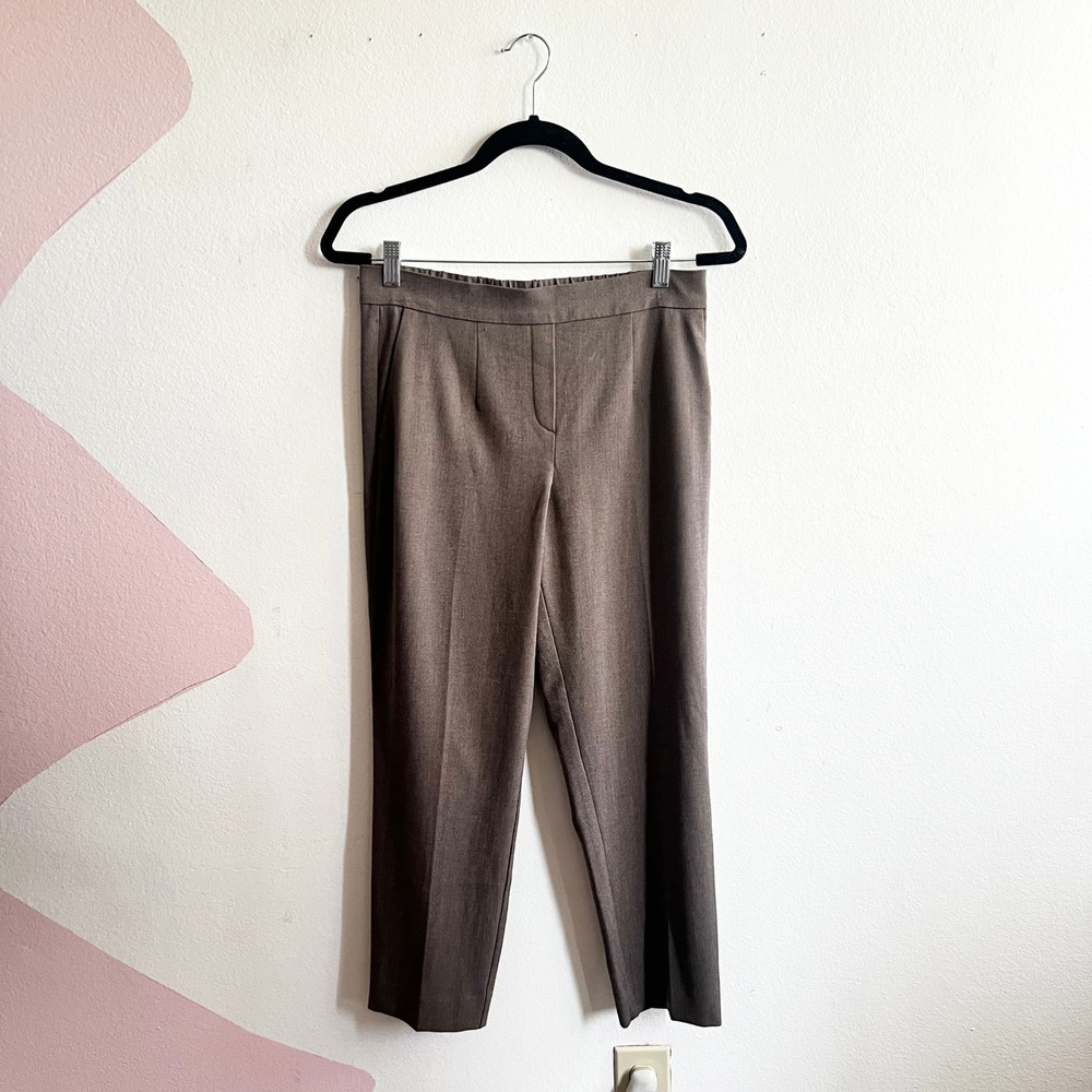Babaton Aritzia Womens Pants Size 6 Brown Pull On Regular Fit Trousers